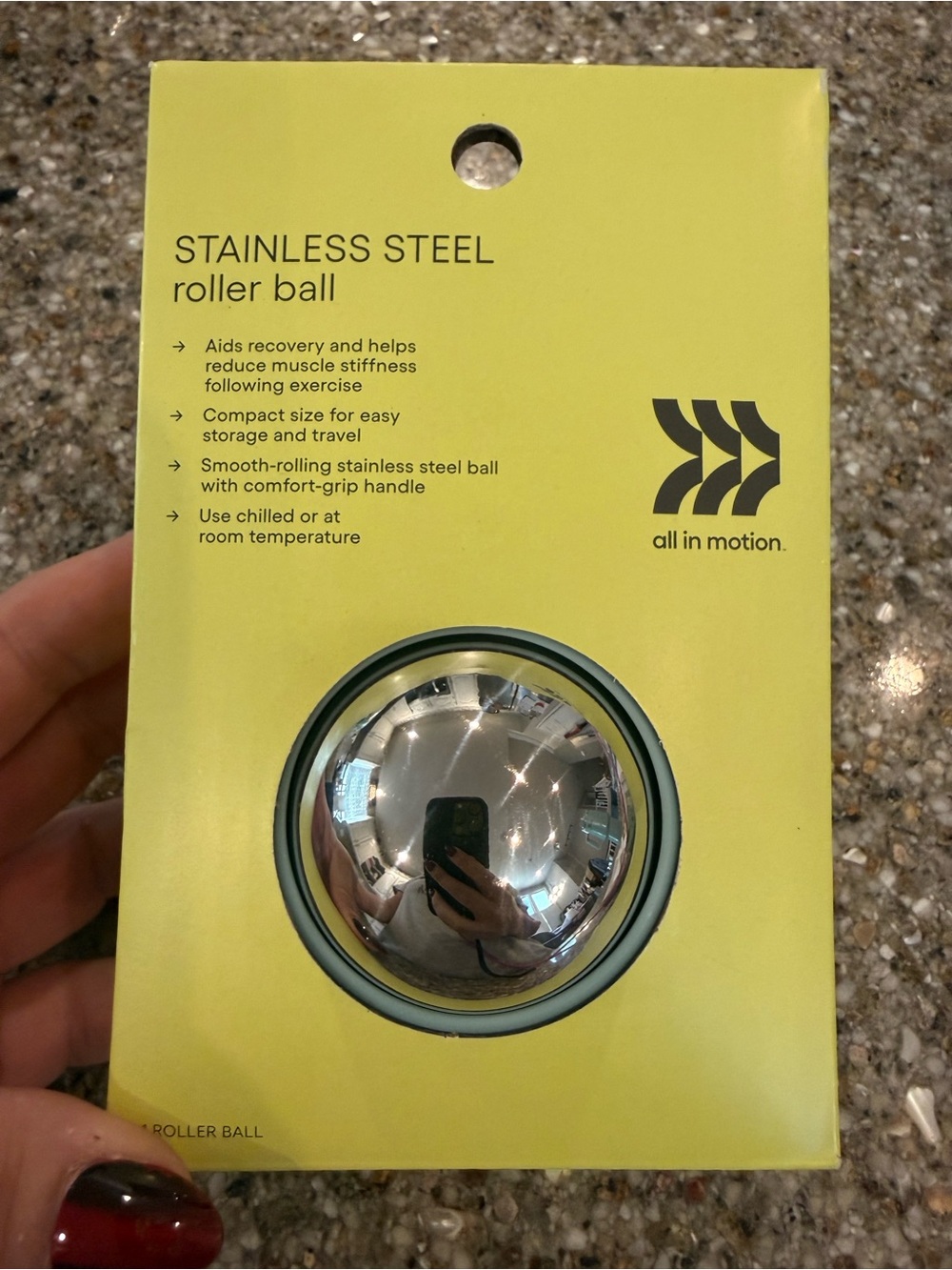 All In Motion Stainless Steel Roller Ball Muscle Cold Therapy - Picture 4 of 5